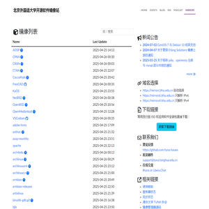 北京外国语大学开源软件镜像站